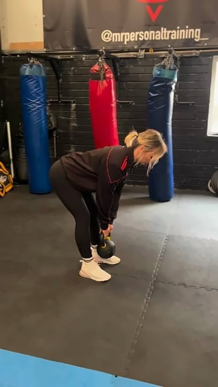 Heavy bags and mats in the training studio
